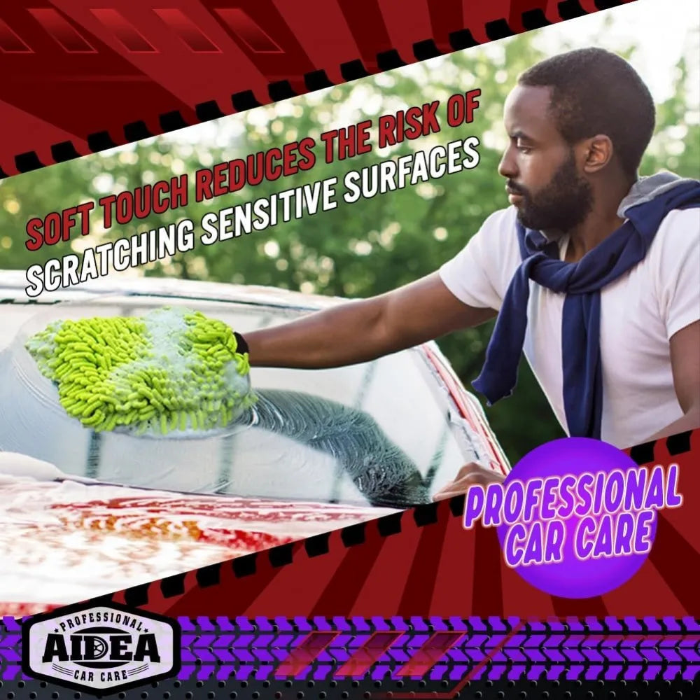 Vaskehanske i mikrofiber