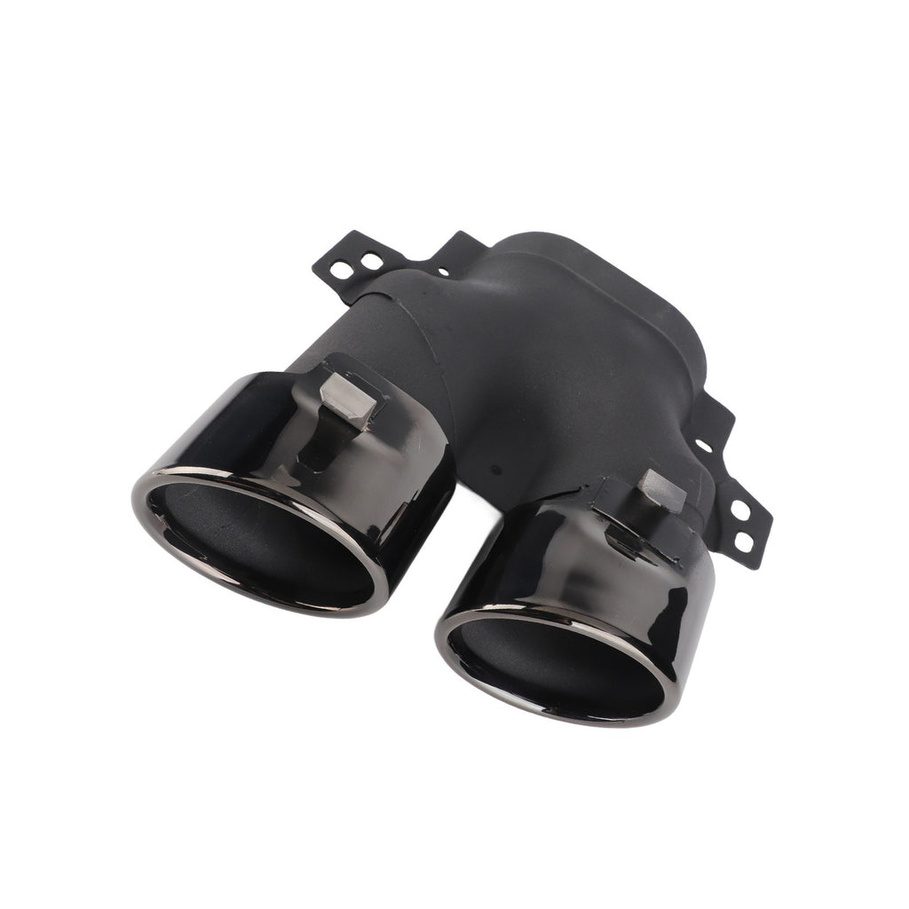 ﹒Quad Exhaust Tips For AMG C43 W205 S205 C205 A205 Facelift 2019+(Black Chrome )