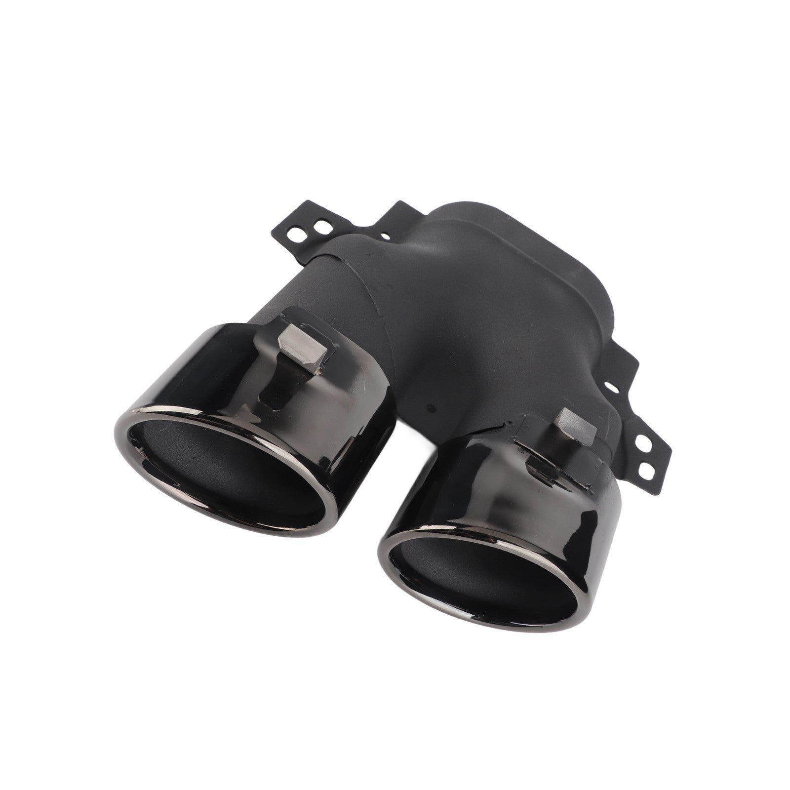 ﹒Quad Exhaust Tips For AMG C43 W205 S205 C205 A205 Facelift 2019+(Black Chrome )