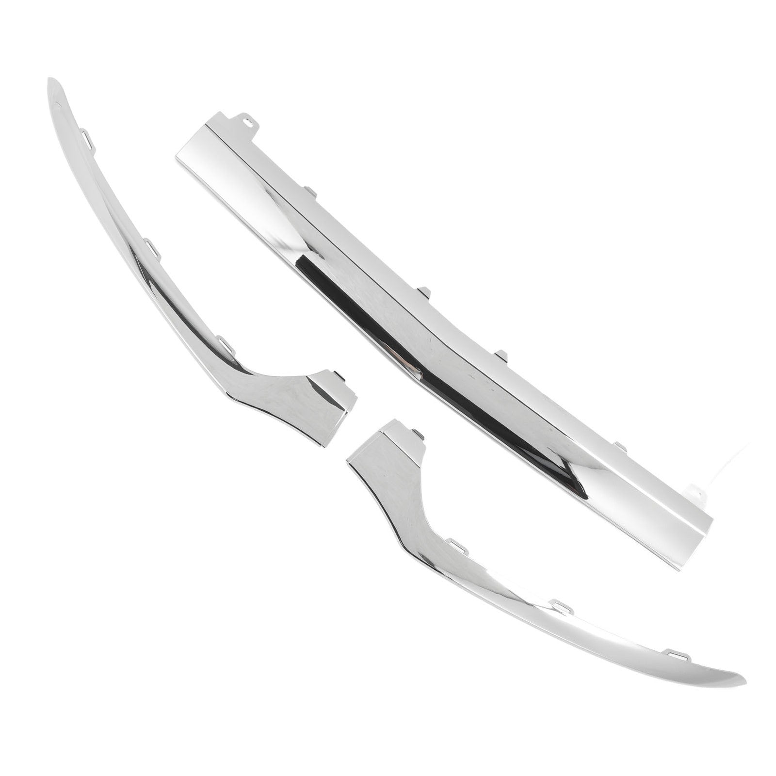 ˇ3Pcs Front Bumper Lower Chrome Trim 2058851374 For C‑Class W205 C205 A205