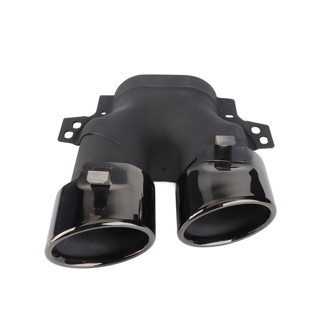 ﹒Quad Exhaust Tips For AMG C43 W205 S205 C205 A205 Facelift 2019+(Black Chrome )
