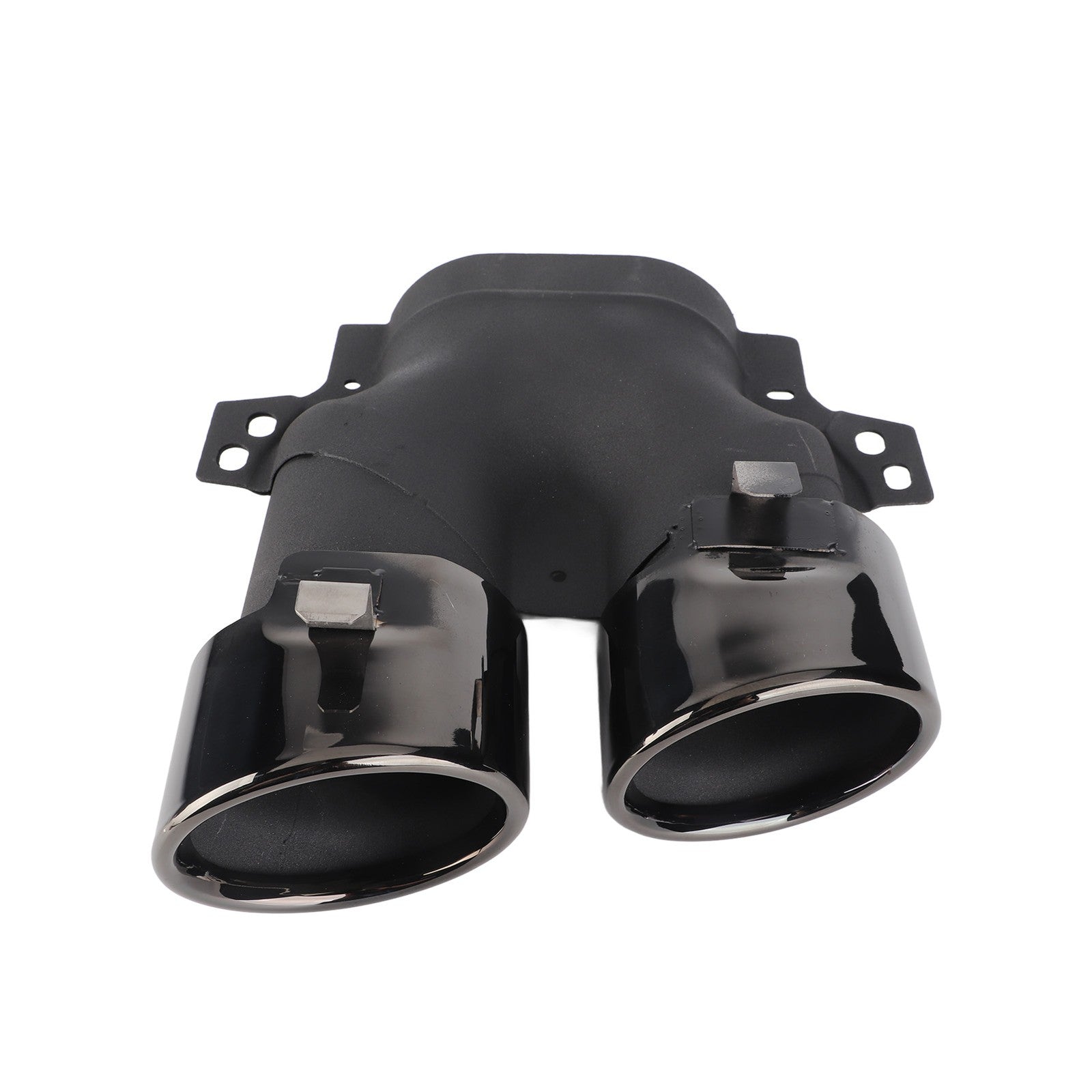﹒Quad Exhaust Tips For AMG C43 W205 S205 C205 A205 Facelift 2019+(Black Chrome )
