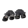 ﹒Quad Exhaust Tips For AMG C43 W205 S205 C205 A205 Facelift 2019+(Black Chrome )