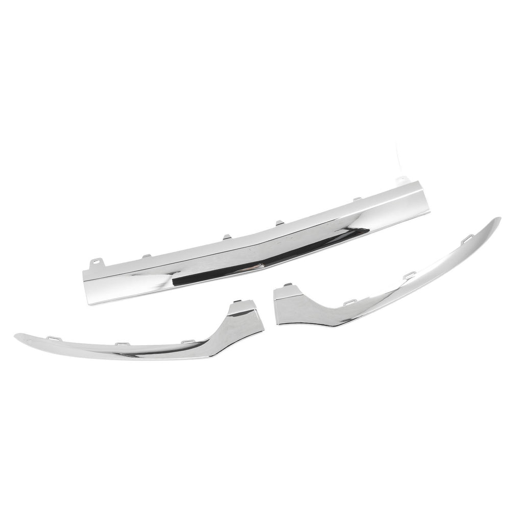 ˇ3Pcs Front Bumper Lower Chrome Trim 2058851374 For C‑Class W205 C205 A205